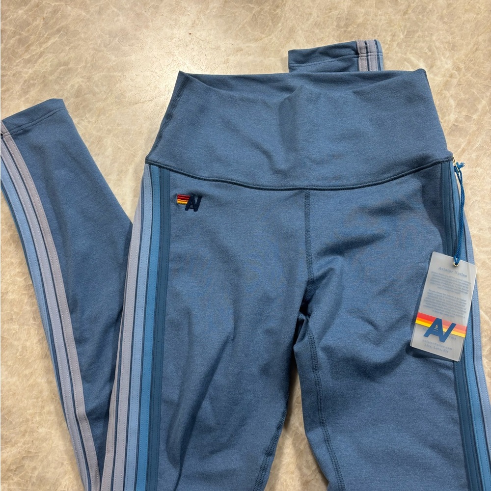 Aviator Nation Blue Leggings